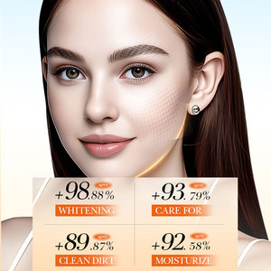 SADOER Kit de Voyage Éclaircissant <span class=keywords><strong>Visage</strong></span> à la <span class=keywords><strong>Vitamine</strong></span> <span class=keywords><strong>C</strong></span> – Crème, Tonique, Lotion, Sérum, Essence et Nettoyant Hydratant - Product Image 5