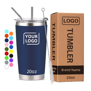 <span class=keywords><strong>Tumbler</strong></span> Vakum Dinding Ganda 20oz Custom, Mug Kopi Travel, <span class=keywords><strong>Tumbler</strong></span> Stainless Steel Dengan Sedotan - Product Image 1