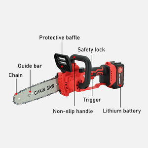 Mini tronçonneuse sans fil de 8 pouces, tronçonneuse électrique portative à batterie pour l'élagage des arbres - Product Image 2