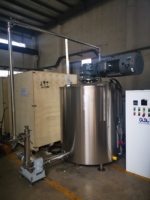 Machine à broyer les billes de chocolat verticale automatique YC 300L-1000L, haute productivité, remplacement de la machine à concher avec prise d'alimentation 220V/380V