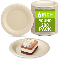 Assiettes jetables en bagasse de canne à sucre ultra-résistantes et compostables EcoFest Exclusive pour le camping