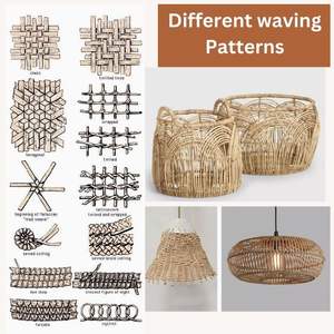 Tissé à la main Boho jonc de mer suspension Wabi Sabi côtière salle à manger <span class=keywords><strong>plage</strong></span> maison décor à la maison luminaire - Product Image 5