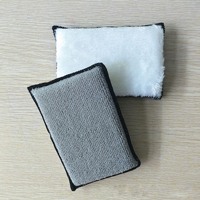 Éponge microfibre multi-usages en nylon absorbant l'eau, sans couture, pour le lavage de voitures et le nettoyage domestique