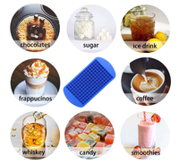 Mini bacs à glaçons en Silicone 160 grilles, petits bacs à glaçons en Silicone pour la cuisine, le Bar et les boissons de fête