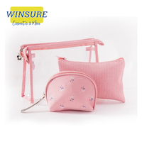 Sac cosmétique en PVC transparent écologique pour maquillage et soins de la peau avec fermeture éclair, cadeau promotionnel, impression de logo, 1000 pièces