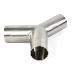 Vệ sinh thép không gỉ SS304/SS316L 28wb đúng Hàn <span class=keywords><strong>Y</strong></span> loại ống <span class=keywords><strong>Tee</strong></span> OEM ODM mông hàn <span class=keywords><strong>TEE</strong></span> 1/2 "-4" Ống phù hợp đánh bóng - Product Image 3