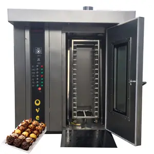 2024 Manufacturer Hot Sale 16 Trays Rotary Oven Price For Bakery Cake