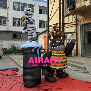 Monstruo Inflable Publicitario <span class=keywords><strong>de</strong></span> Dibujos Animados <span class=keywords><strong>de</strong></span> 2.5 Metros - Divertidos Monstruos Inflables para Decoración <span class=keywords><strong>de</strong></span> Escenarios - Product Image 6