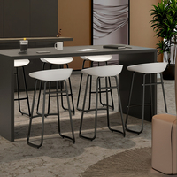 Tabouret de Bar Moderne Minimaliste en Fer Haut Art Home Bar Chaise pour Salon Mobile Phone 4S Store Exhibition