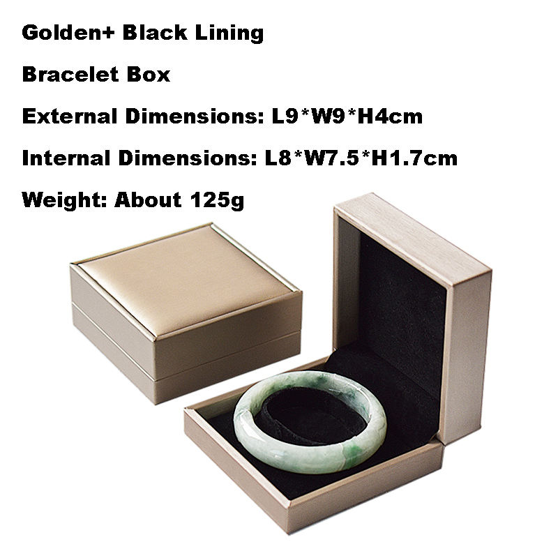 Or + boîte noire de bracelet de doublure