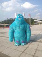 Funtoys MOQ 1 PIÈCE Costume de mascotte gonflable de personnage de dessin animé Monstre bleu Sully Vêtement en peluche pour événement festif