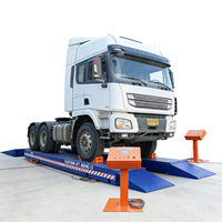 TFAUTENF Élévateur à ciseaux électrique pneumatique encastré pour camions et bus, capacité 10000 kg (10 tonnes), hydraulique robuste