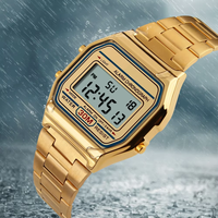Harga Grosir Pabrik Jam Tangan Digital Chronograph LED Tahan Air Merk Kustom Sport Pria Klasik Elektronik
