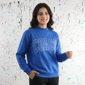 เสื้อฮู้ดผู้ชาย COACH ผ้าฝ้าย 100% ปักลาย แอพพลิเค่ ผ้าฟลีซมีฮู้ด สำหรับฤดูหนาว สไตล์วินเทจ ไฮสตรีท URBAN PRODUCTIONS - Product Image 1