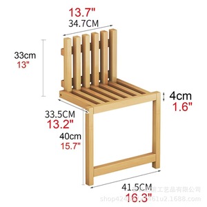 Solid Wood Folding Bench Wall Mounted Foldable Shoe Changing <b>Stool</b> Home Entryway <b>Storage</b> - Product Image 5
