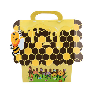 Scatola di Caramelle a Forma di Ape YZ all'Ingrosso, Confezione Trapezoidale in Cartone Bianco Laminato per Feste - Product Image 4