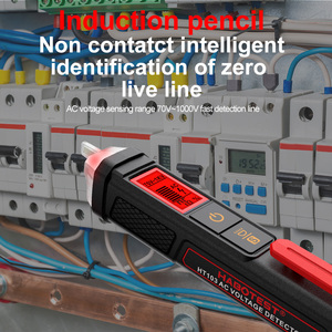 HABOTEST HT103 เครื่องตรวจจับแรงดันไฟฟ้ากระแสสลับแบบไม่สัมผัส เครื่องทดสอบไฟฟ้าดิจิตอล ช่วงการวัด 12V-1000V และความแม่นยำระดับ 0.1 - Product Image 5