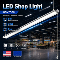 Lumière de travail LED 35W super lumineuse à suspension avec diffuseur PC laiteux pour garage, atelier, entrepôt, réparation automobile et commerce de détail