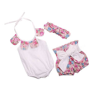 Conjunto de Ropa para Niñas: Mini Romper, Pantalones Cortos y Diadema, Compra en Línea - Product Image 3