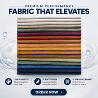 Tissu texturé multicolore 100% polyester anti-boulochage, doux pour les housses de canapé, tissu pour canapé