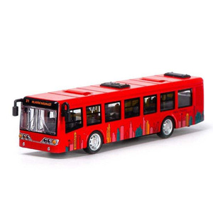 Autobús de Juguete de Metal de Londres, Modelo de Simulación a Escala 1:90, Autobús de Una Sola Plataforma con Puerta Abatible, de Aleación, para Niños - Product Image 2