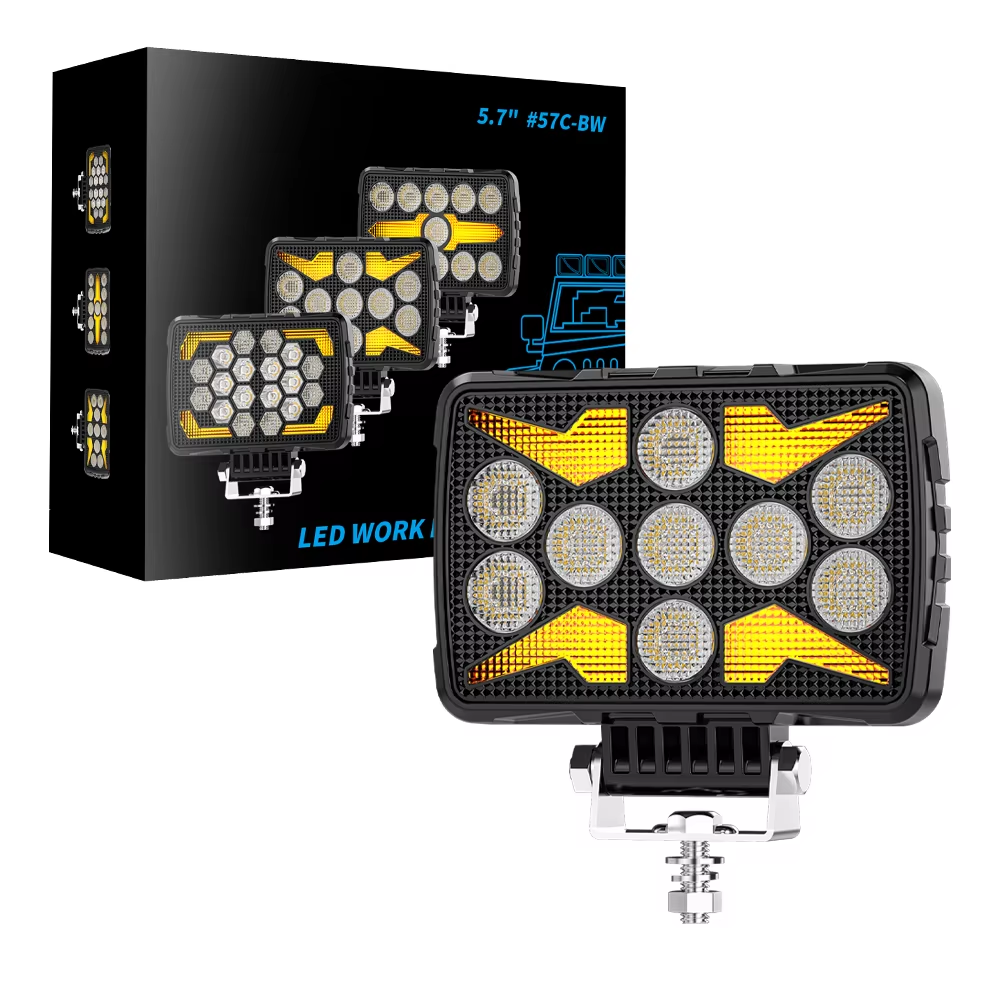 New DXZ Off-road 4X4 LED Work Light 5.7Inch Square 9-80V 38W 3-Year Warranty 57C-BW-9 Manufacturing