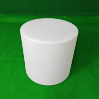 Ensemble de table basse et de chaises d'extérieur avec éclairage LED, en PE imperméable, design traditionnel pour villa, salon, alimenté par énergie solaire