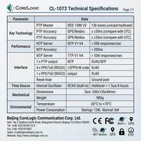 Servidor de Tiempo Mini PTP NTP con Precisión Sub-30ns, OCXO Integrado, Servidor de Tiempo de Escritorio para Celdas Pequeñas 5G