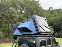 Tente de toit rigide pour 2 personnes - Tissu Oxford ABS - Quatre saisons - Télécommande électrique - 4x4 - Tout-terrain - Portable - Camping en plein air