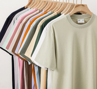 T-shirt en coton 100% personnalisé, tricoté, coupe oversize, 240G, col rond, manches classiques, anti-plis, respirant, durable, sérigraphié, pour homme