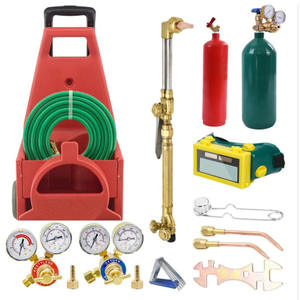 Kit de régulateur de gaz de soudage avec manomètres de pression pour oxygène et acétylène, petite bouteille de gaz MC, kit d'outils de découpe au plasma - Product Image 1