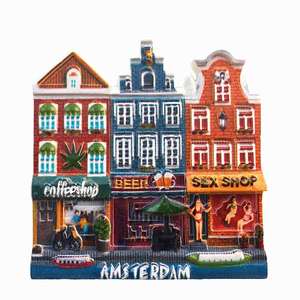 Imanes de Resina 3D Personalizados al por Mayor, Recuerdos Modernos de Gante, Bélgica, Ámsterdam, Holanda - Product Image 1