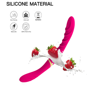 バイブレーターダブルエンドレズビアンセックスおもちゃUSB電源リアルフレキシブルデュアルヘッド - Product Image 4