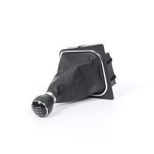 Leather <b>Shift</b> <b>Knob</b> Dust Cover 5 6 Speed For Volkswagen Golf 6 Jetta Manual Transmission - Product Image 2