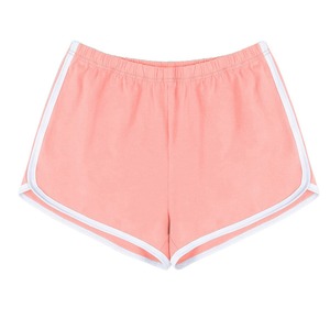 Short de course pour femmes, noir avec bordure blanche, taille élastique, vêtements de sport pour la remise en forme, l'exercice, le yoga et les activités de plage - Product Image 2