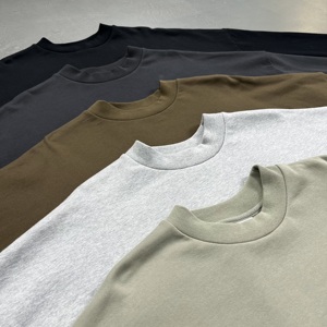 Autumn Winter New Solid Stand Side Hidden Pocket Brushed Warm Eco-Friendly Oversized Sweatshirt Unisex Wholesale Custom Logo - Product Image 6