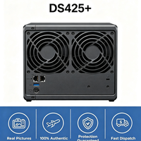 Serveur NAS tour 4 baies Synology DS425+ avec processeur Intel Celeron J4125, double cache M.2, LAN 2.5G, stockage sans disques pour revendeurs IT et petites entreprises
