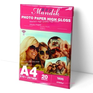 Alta lucentezza 180g A4 carta fotografica a getto d'inchiostro 20 fogli all'ingrosso leggero a 230g per la stampa fotografica di qualità - Product Image 1