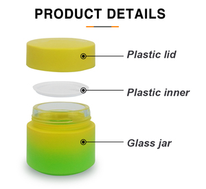 Customizable 200g Clear <b>Glass</b> Cosmetic Face Cream Jar with Black Lids Eco-Friendly Empty <b>Glass</b> Bottles <b>Containers</b> - Product Image 5