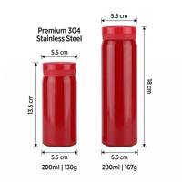 Gobelet isotherme en acier inoxydable personnalisé avec logo, cadeaux d'affaires simples, bouteille d'eau sous vide, mini tasse de poche moderne pour l'extérieur