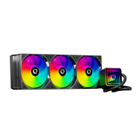 Refroidisseur liquide ZeroMaster 360MM ARGB LED avec roulement fluide, dissipateur thermique en cuivre et aluminium, pour boîtier d'ordinateur de jeu, radiateur de refroidissement par eau