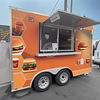 Camion de nourriture Hotdog Ice à destination de la Californie pour les petites entreprises cuisine mobile Pizza Concession Bar remorque alimentaire