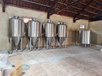 Fermenteur de bière artisanale 1000L avec veste de refroidissement à fossettes