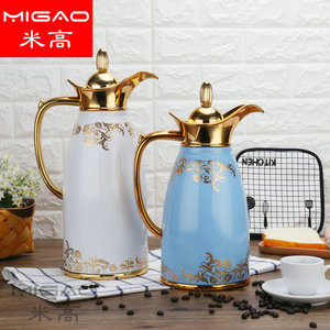 Carafe isotherme Migao de style européen en acier inoxydable, bouteille isotherme pour café, thé au lait, 1,5 L - Product Image 3
