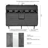 Prix de gros Tapis de vélo de conception sportive personnalisé Panneau de hayon parfaitement adapté aux modèles de camionnettes F150 JK Pickup IS Truck