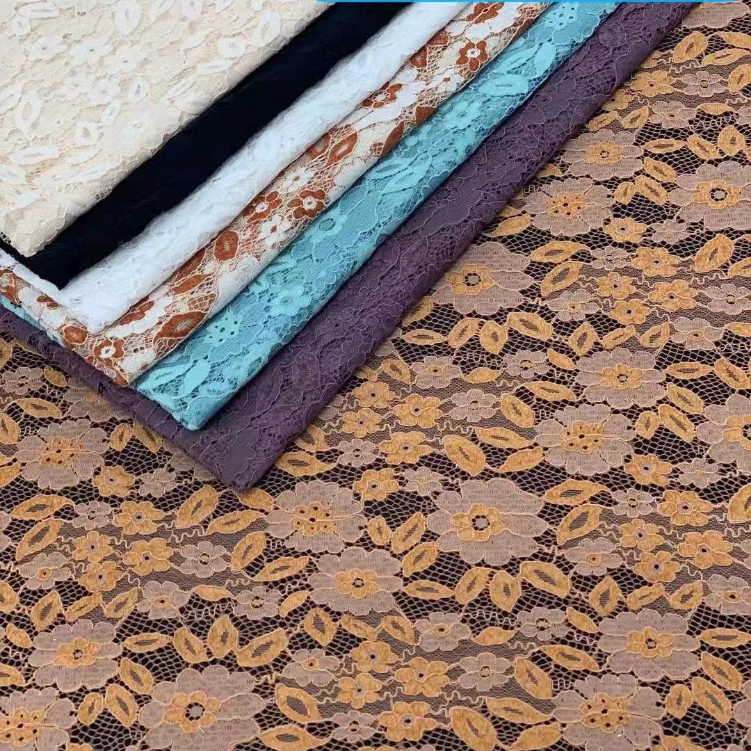 В наличии, хорошее качество, вышивка для платья, нейлоновая хлопчатобумажная кружевная ткань, материал для женщин, Африканский, французский, для одежды