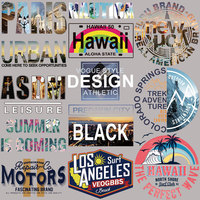 Transferts thermiques personnalisés de haute qualité pour la sérigraphie sur t-shirts, taille et logo personnalisables
