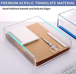 رف مجلات أكريليك شفاف ومخصص ، عرض من النوع المنقسم - Product Image 4