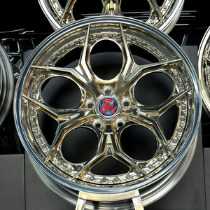 Ruedas SJ de Alto Rendimiento con Acabado Dorado Congelado, Forjadas, Cóncavas, Plateadas y Pulimentadas, 21x11.5 5x130 para Porsche 911 Turbo <span class=keywords><strong>GT3</strong></span> RS Supercar - Product Image 4