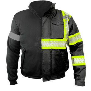 100% Polyester Customized Logo Print <b>Reflective</b> Safety Clothing Hot Selling Best Quality High Visibility Safety <b>Jacket</b> for <b>Men</b> - Product Image 4